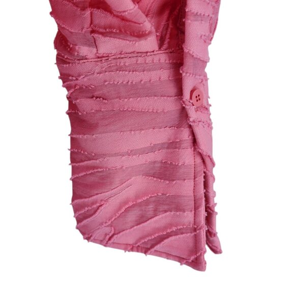 The Attico Womens 2/4 Dress Pink Silvye Zebra Print Fil Coupe Minidress Shirt - Picture 7 of 10